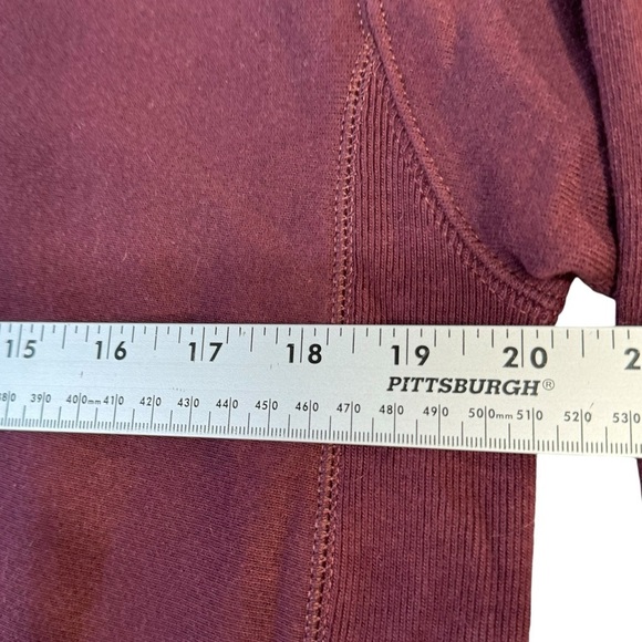 90s Vintage Champion Crew Neck Pull Over Sweatshirt Burgundy Mens Size Small - Picture 4 of 7